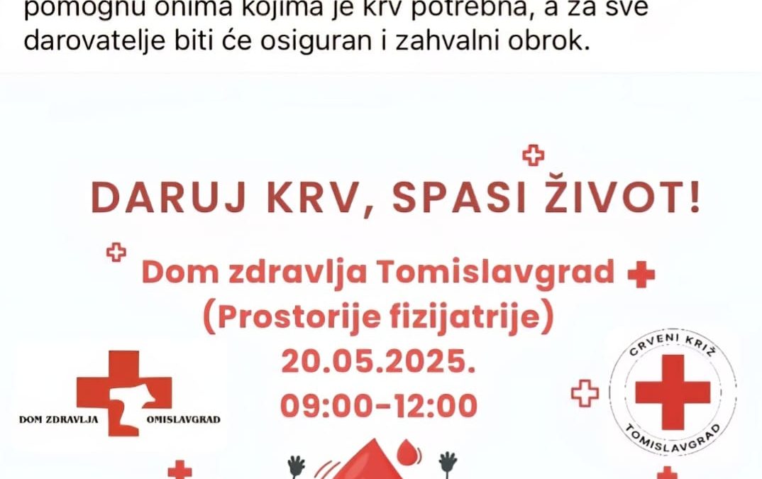 DARUJ KRV, SPASI ŽIVOT!